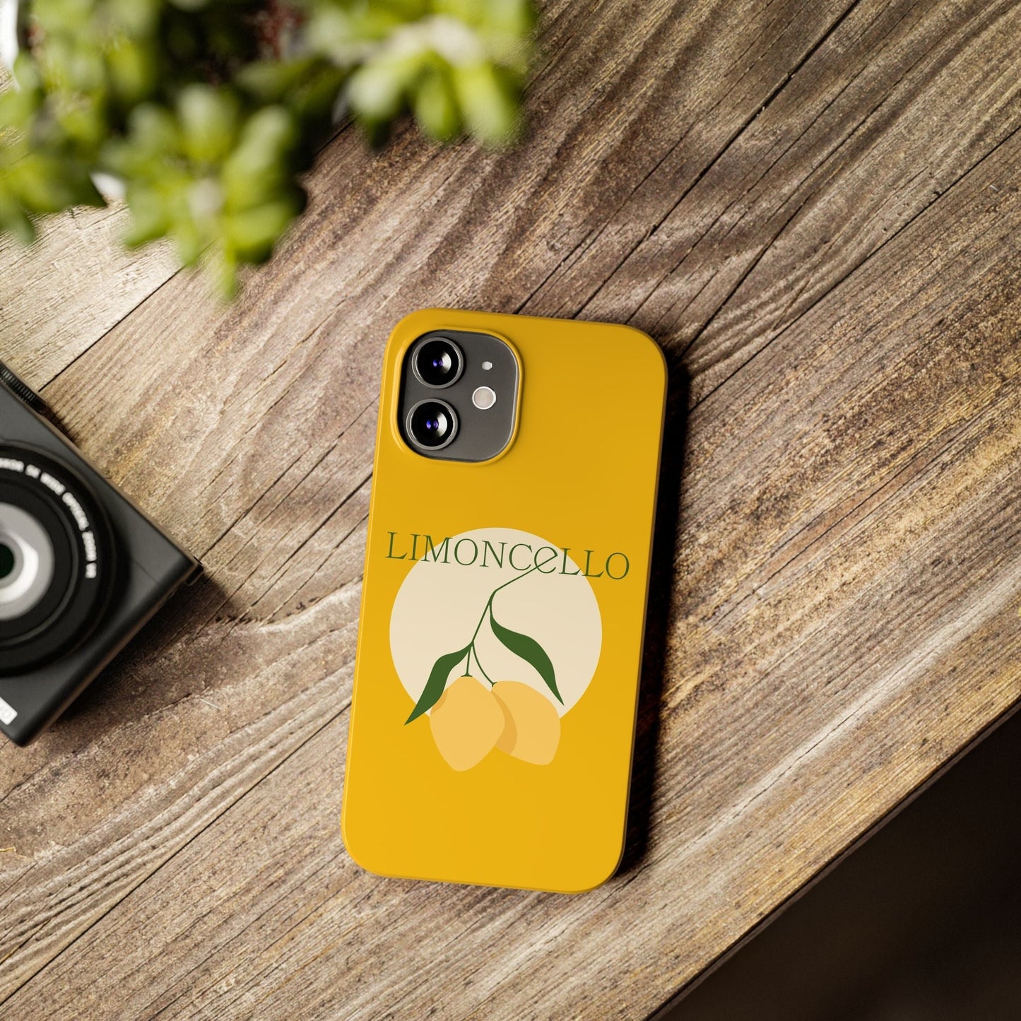 Italian Limoncello Yellow Slim Phone Cases with Lemons, Case-Mate IPHONE16 and all sizes