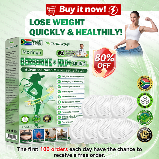 🔥 Only 10 boxes left! Get 30% off! GLORENDA® Moringa · Berberine × NAD+ 10-in-1 Patch is doctor-tested and proven safe — just 4–6 patches support weight, blood sugar, digestion, and energy with lasting results!