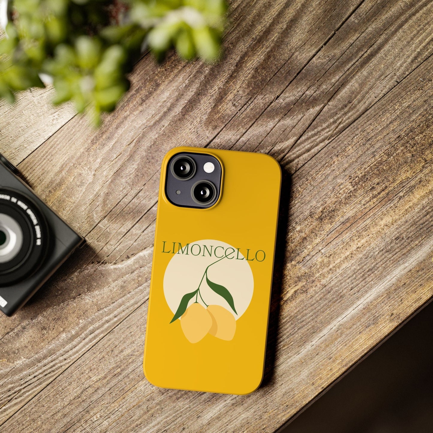 Italian Limoncello Yellow Slim Phone Cases with Lemons, Case-Mate IPHONE16 and all sizes
